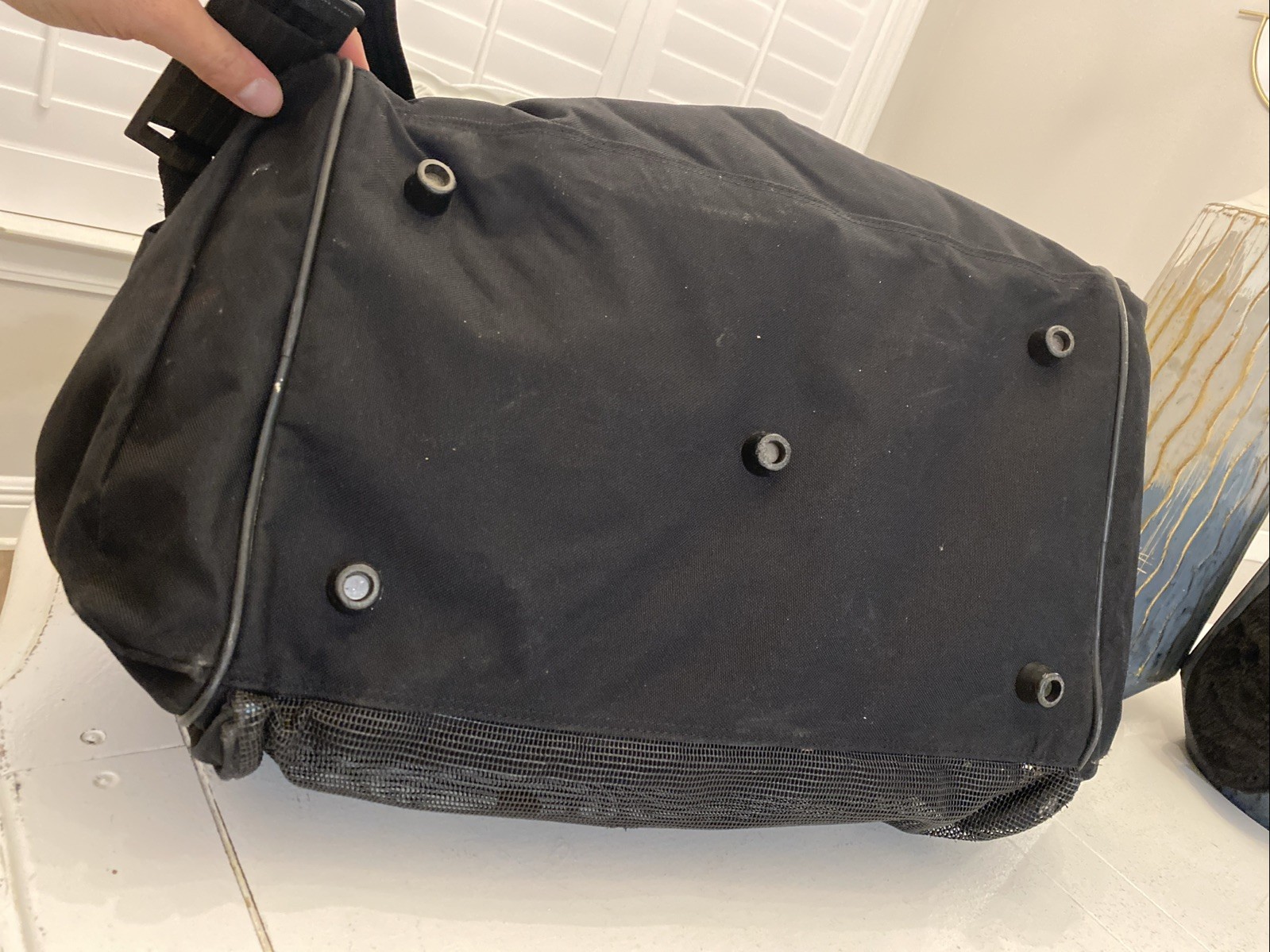 JEEP Authentic Sport Gear Duffel Bag Black Jeep Travel Gear Vintage Read
