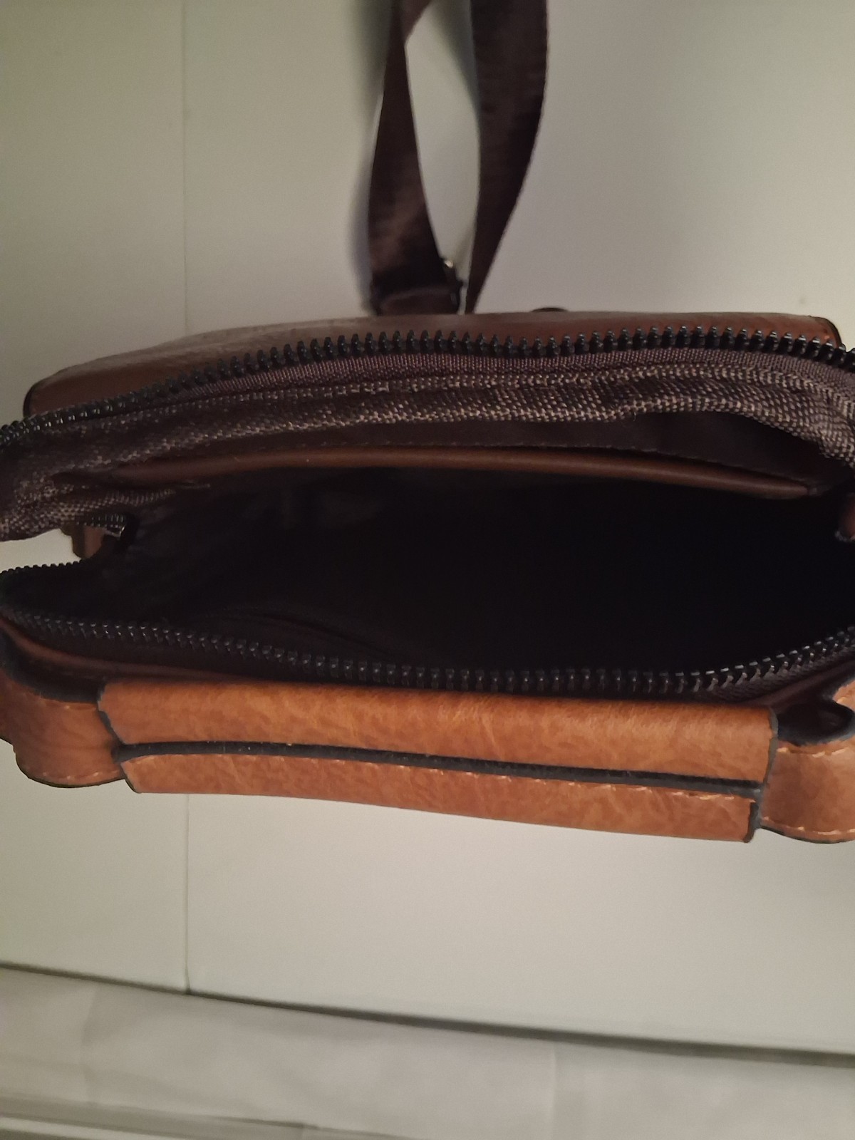 weixier crossbody bag men’s shoulder bag brown leather brand new