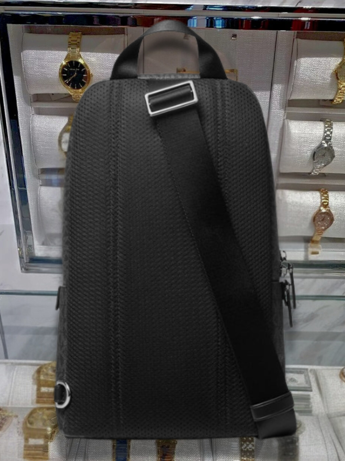 Michael Kors Cooper Men MK Logo Sling Pack Shoulder Crossbody Bag Variation