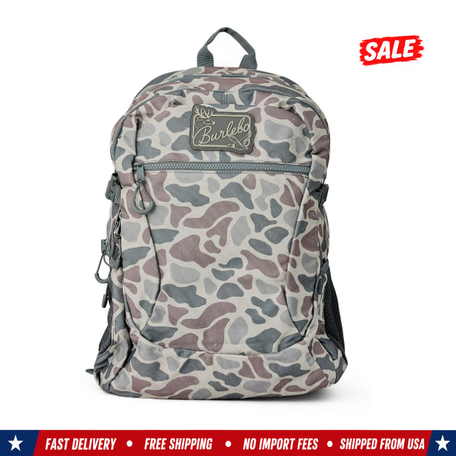 Burlebo Classic Deer Camo Backpack Everyday Travel School Laptop Bag