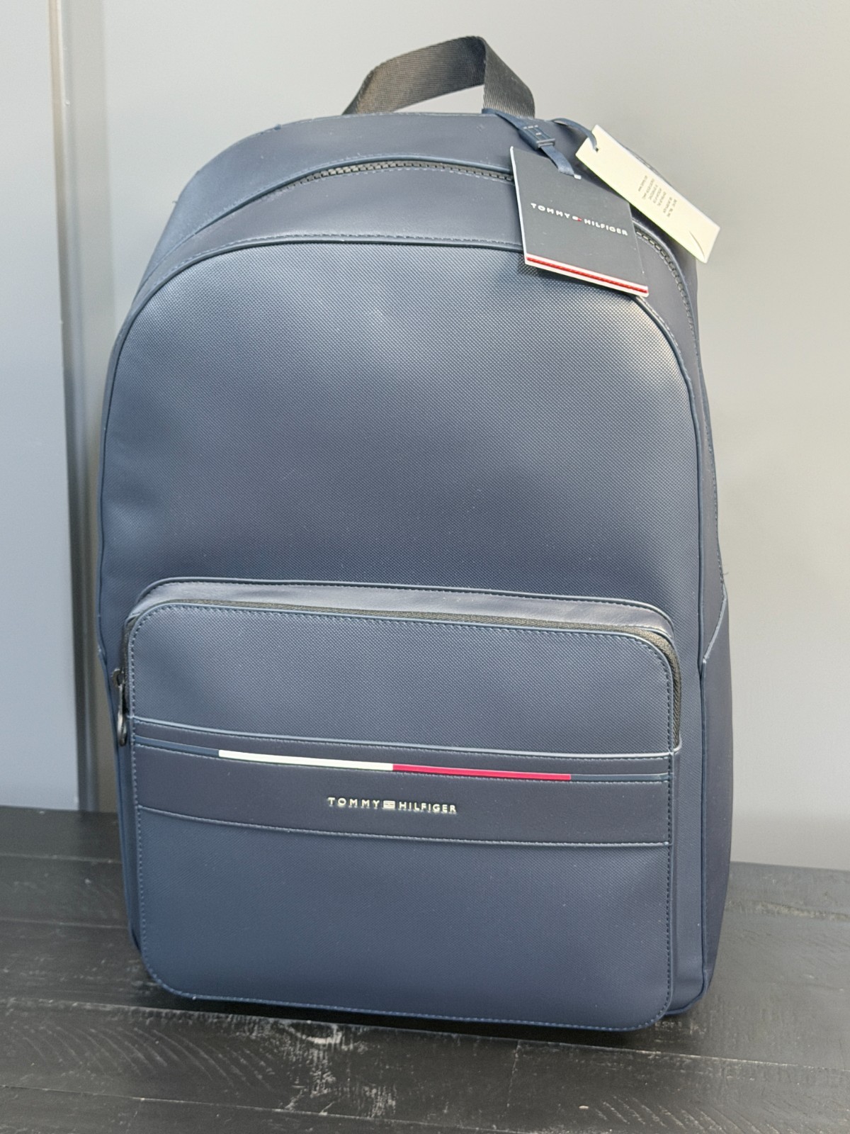 Tommy Hilfiger Navy Blue Backpack Laptop Bag NWT