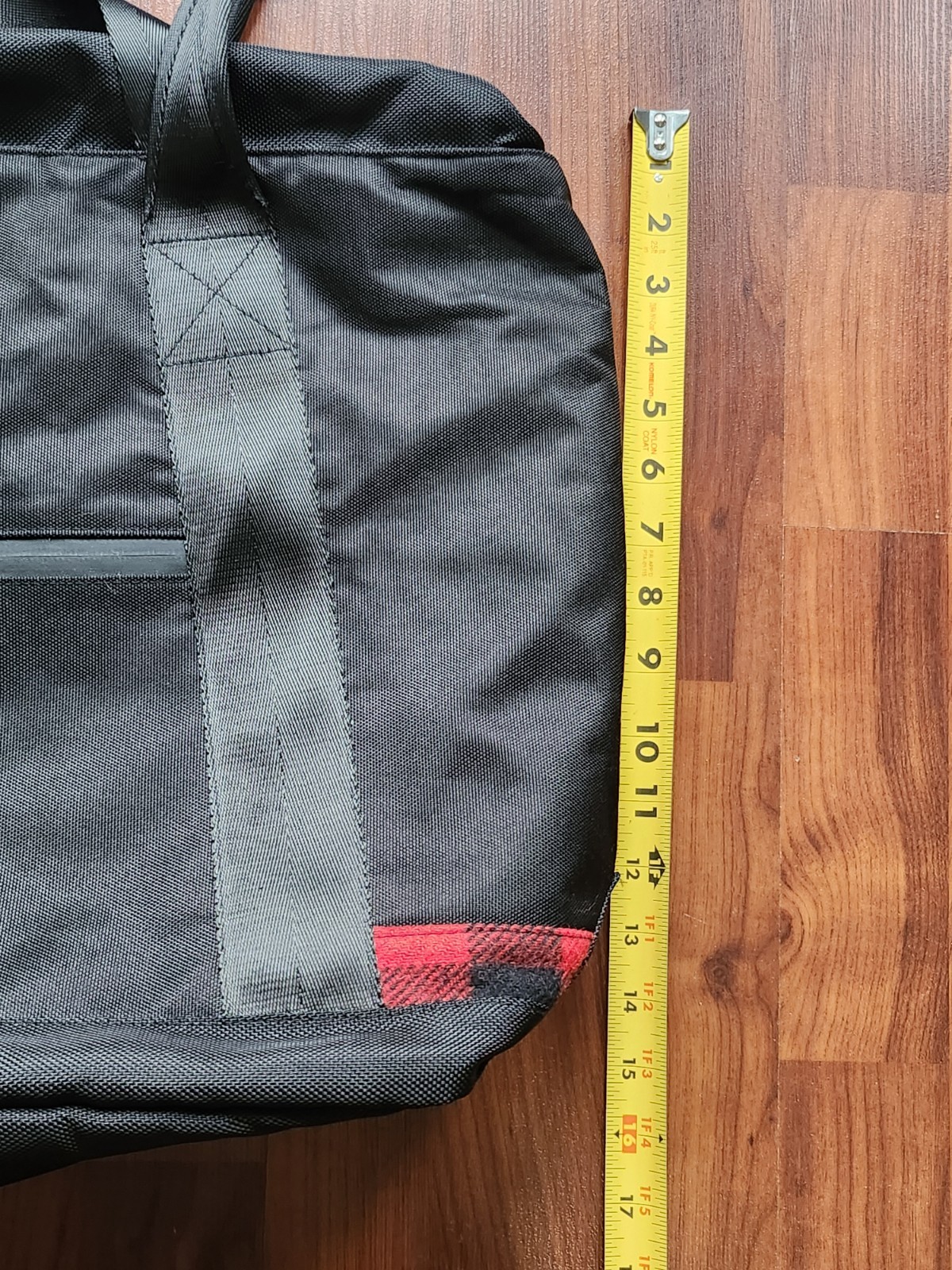 Woolrich x The Hill-Side Briefcase Laptop Tote Bag Black Buffalo Check Strap