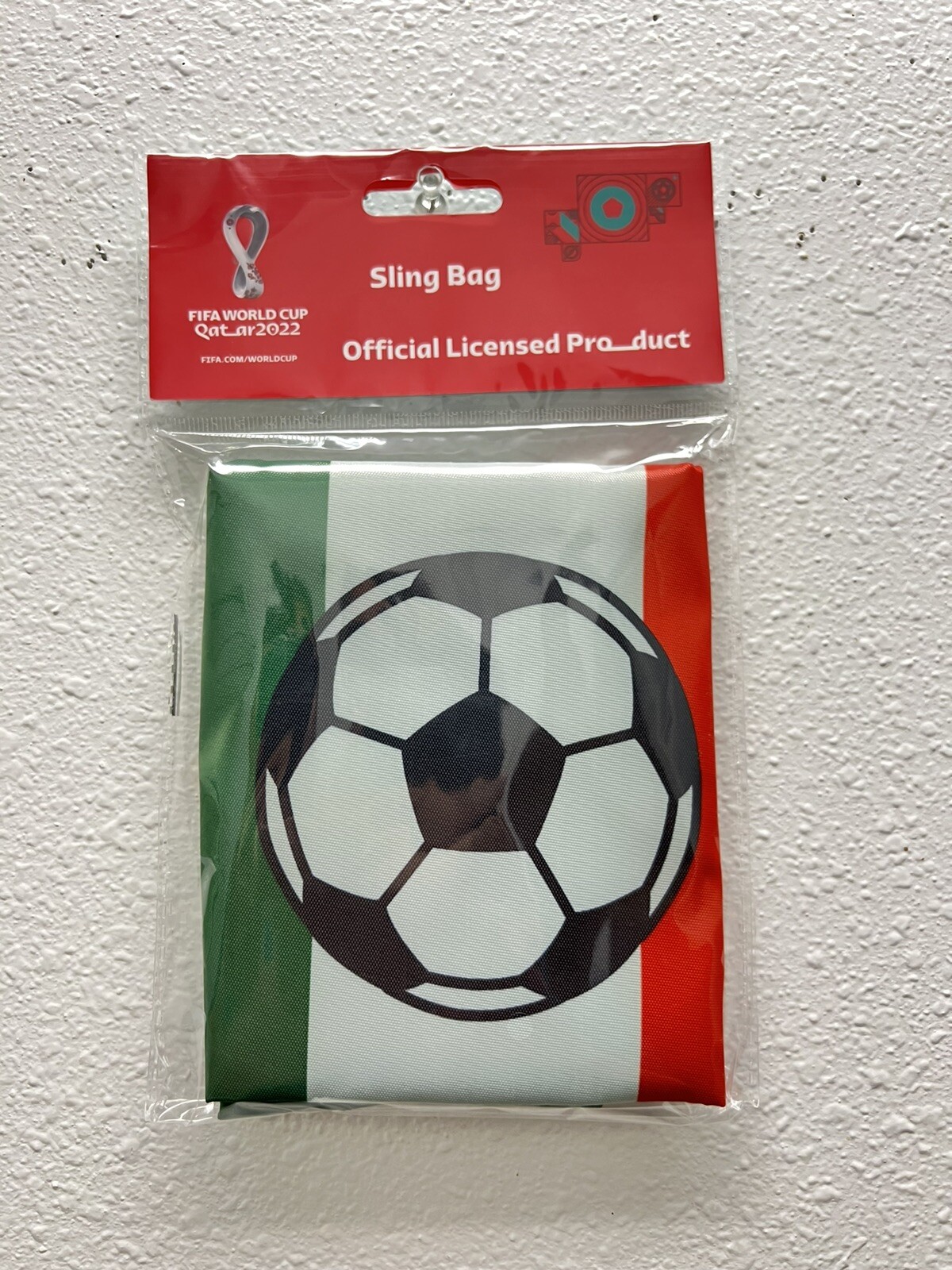 FIFA World Cup 2022 MEXICO Soccer Drawstring Sling Tote Bag 18 x 14 “