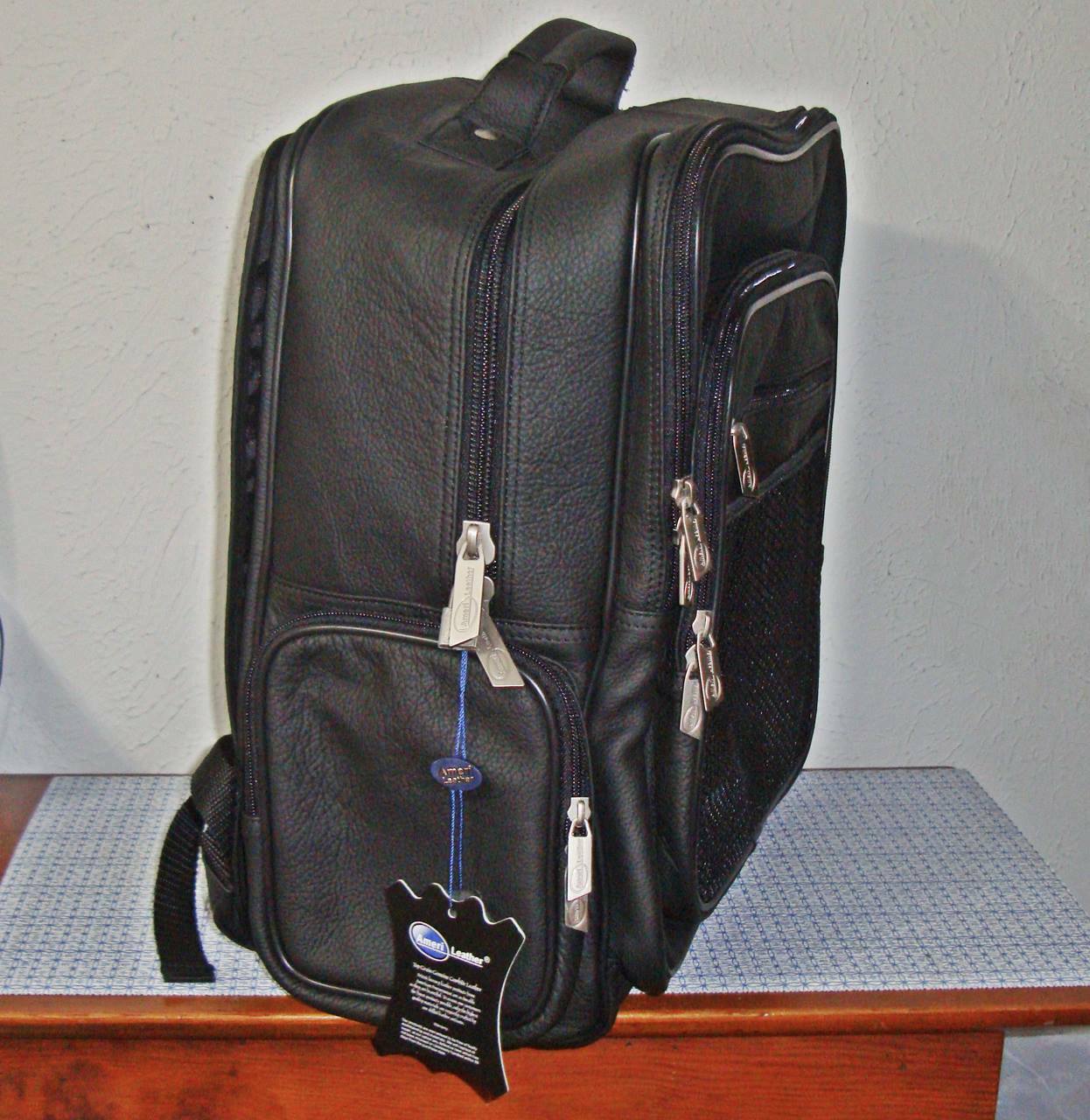 【NEW】AMERILEATHER 1530-0 CEO LEATHER BACKPACK – BLACK