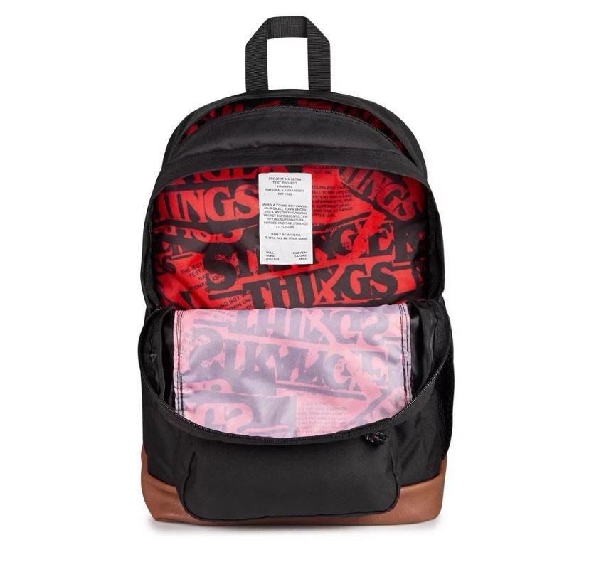 JanSport 34L Cool Student 17.5″ Backpack Stranger Things Upside Down Black New