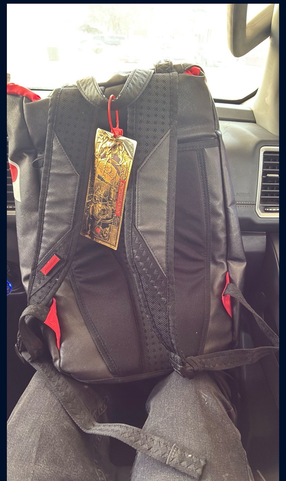 Sprayground Black and Red Backpack Slightly Used Great Condition