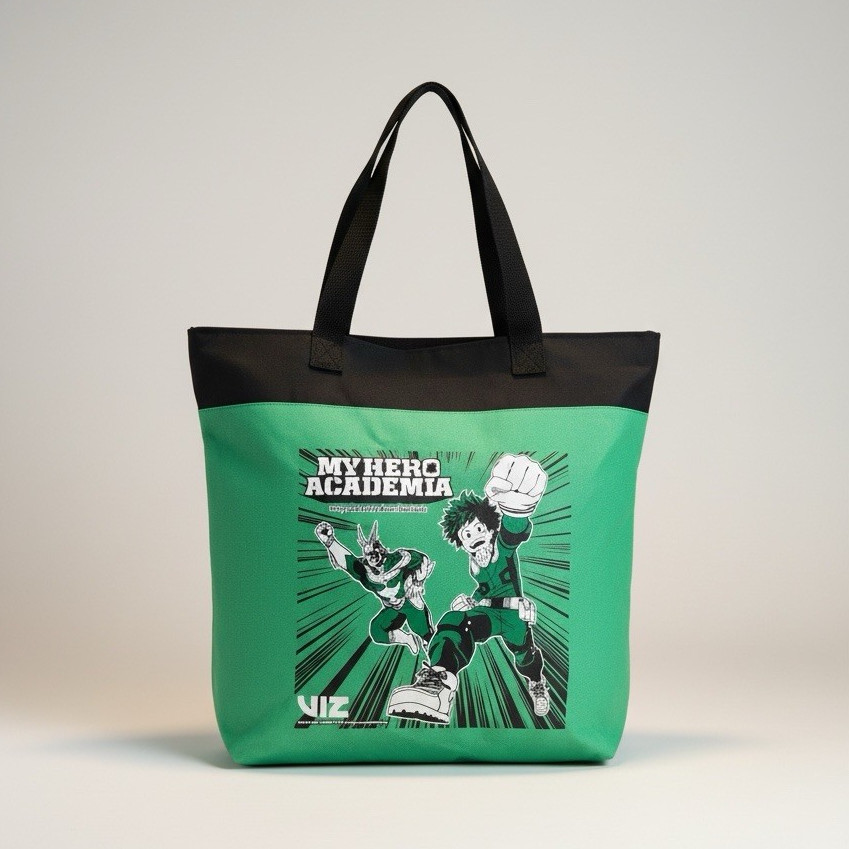 VIZ Media My Hero Academia Comic Con Exclusive Tote Bag Bakugo Todoroki Deku