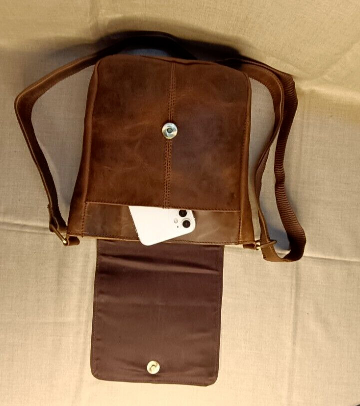 Buffalo Leather Crossbody Messenger Bag Purse Satchel Handbag Sling Bags 9 In