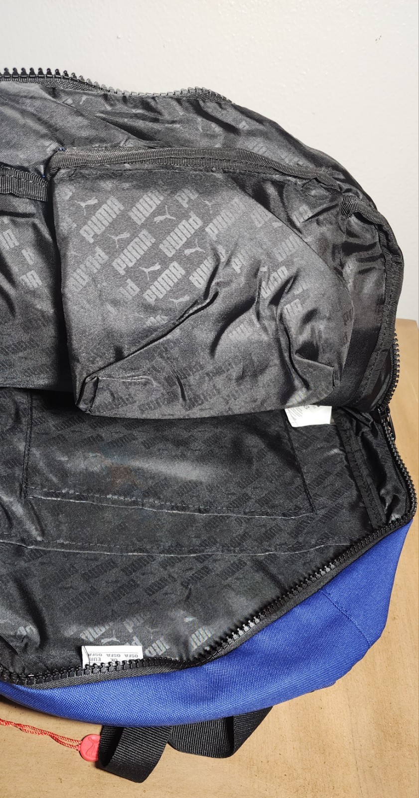 17.5 in Puma Speedway Laptop Backpack Padded Adjustable Shoulder Strap Blue