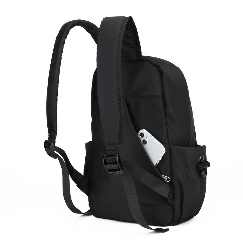 Mini Men’s Backpack Fashion Small Black Shoulder School Bag for Man Canvas