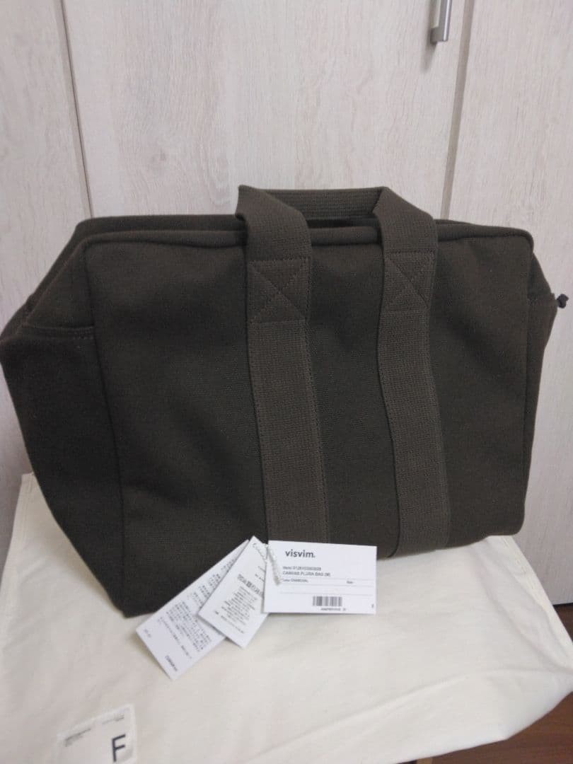 Unused Visvim Canvas Plura Bag M Boston Bag Size Free Charcoal Color Rare