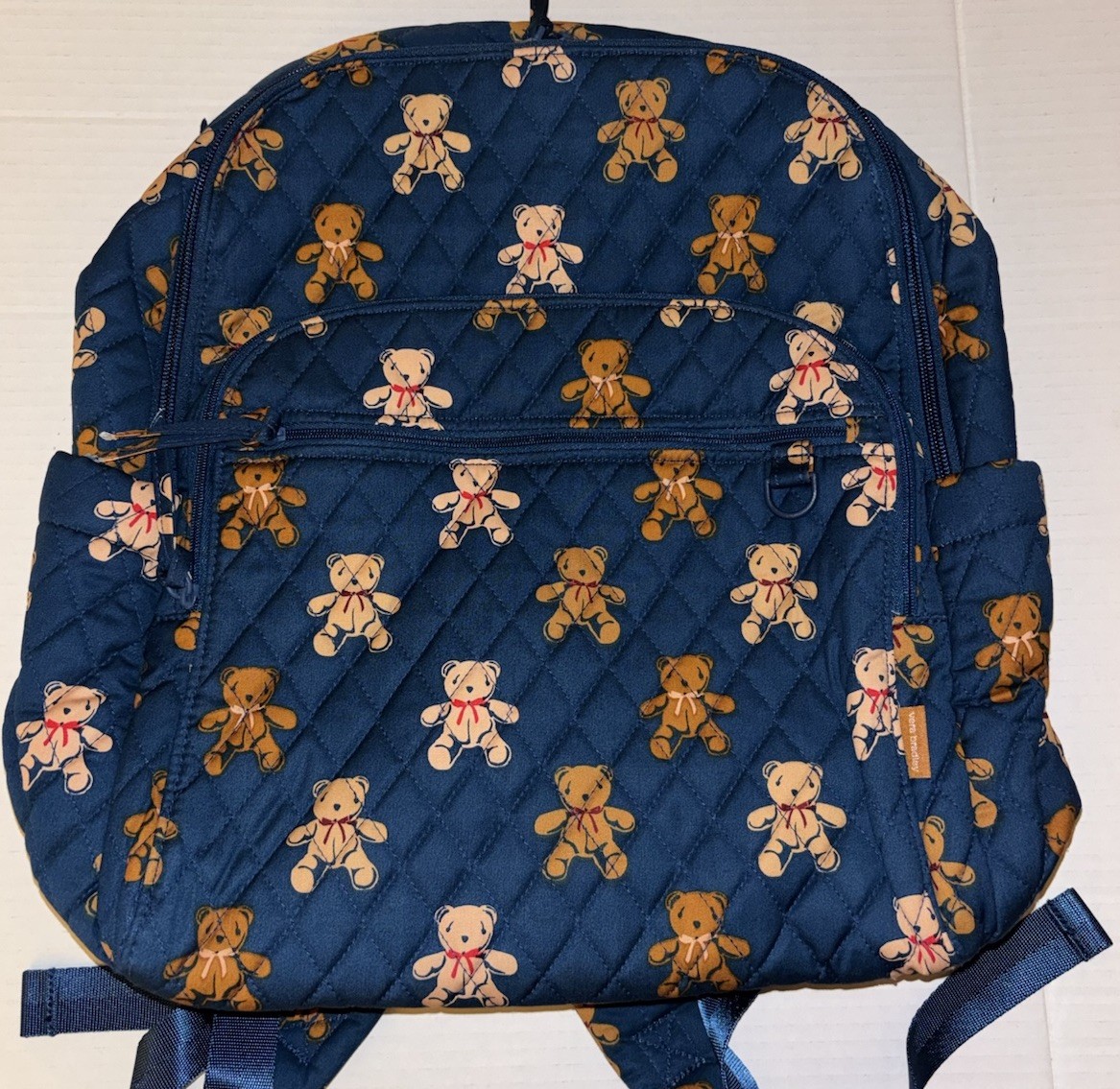 Vera Bradley Cotton Bancroft Backpack Bunch of Bears Teddy Bears NWT