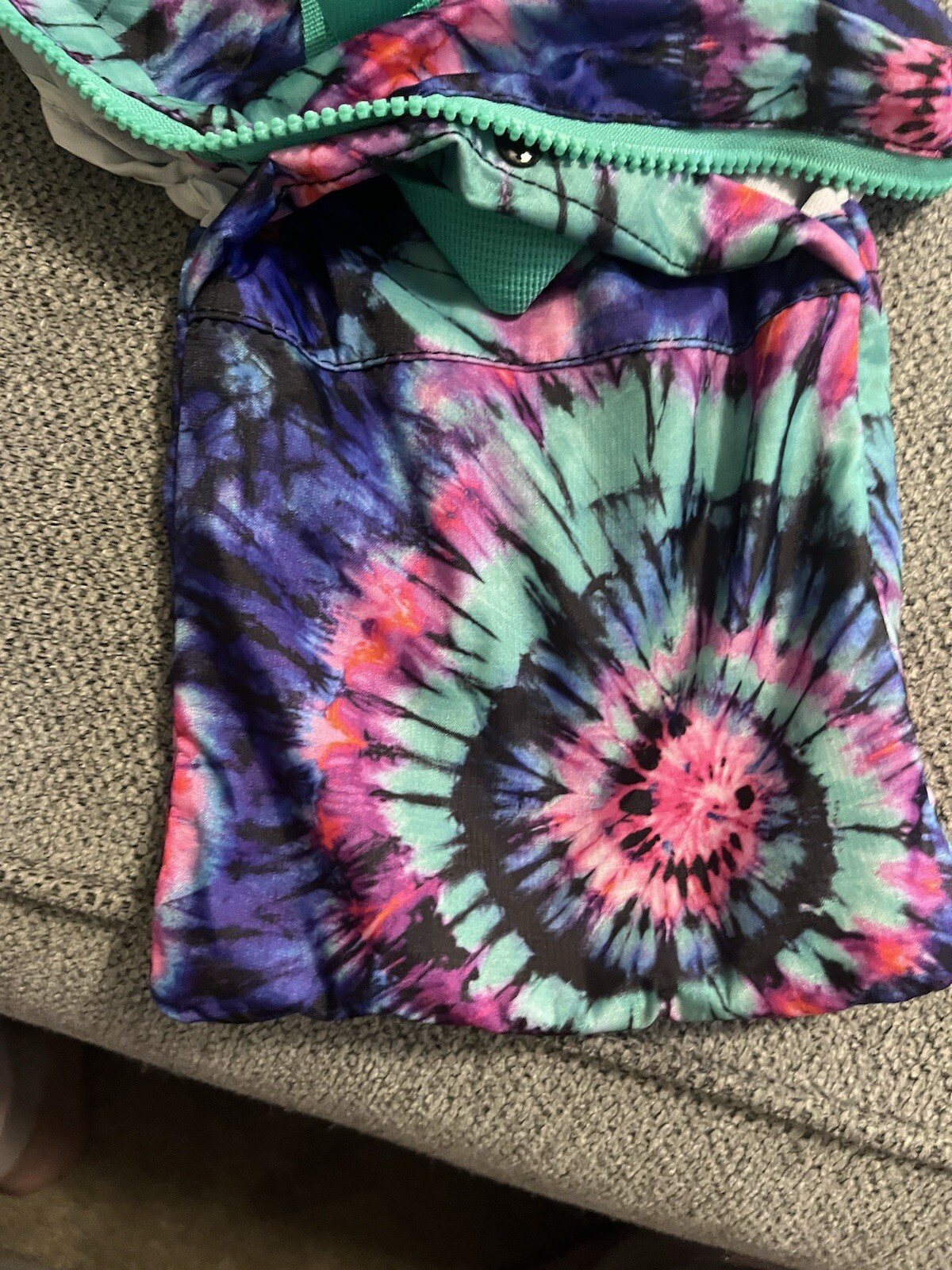 Tie Dye Travel Backpack Pack And Fold Backpack Pouch