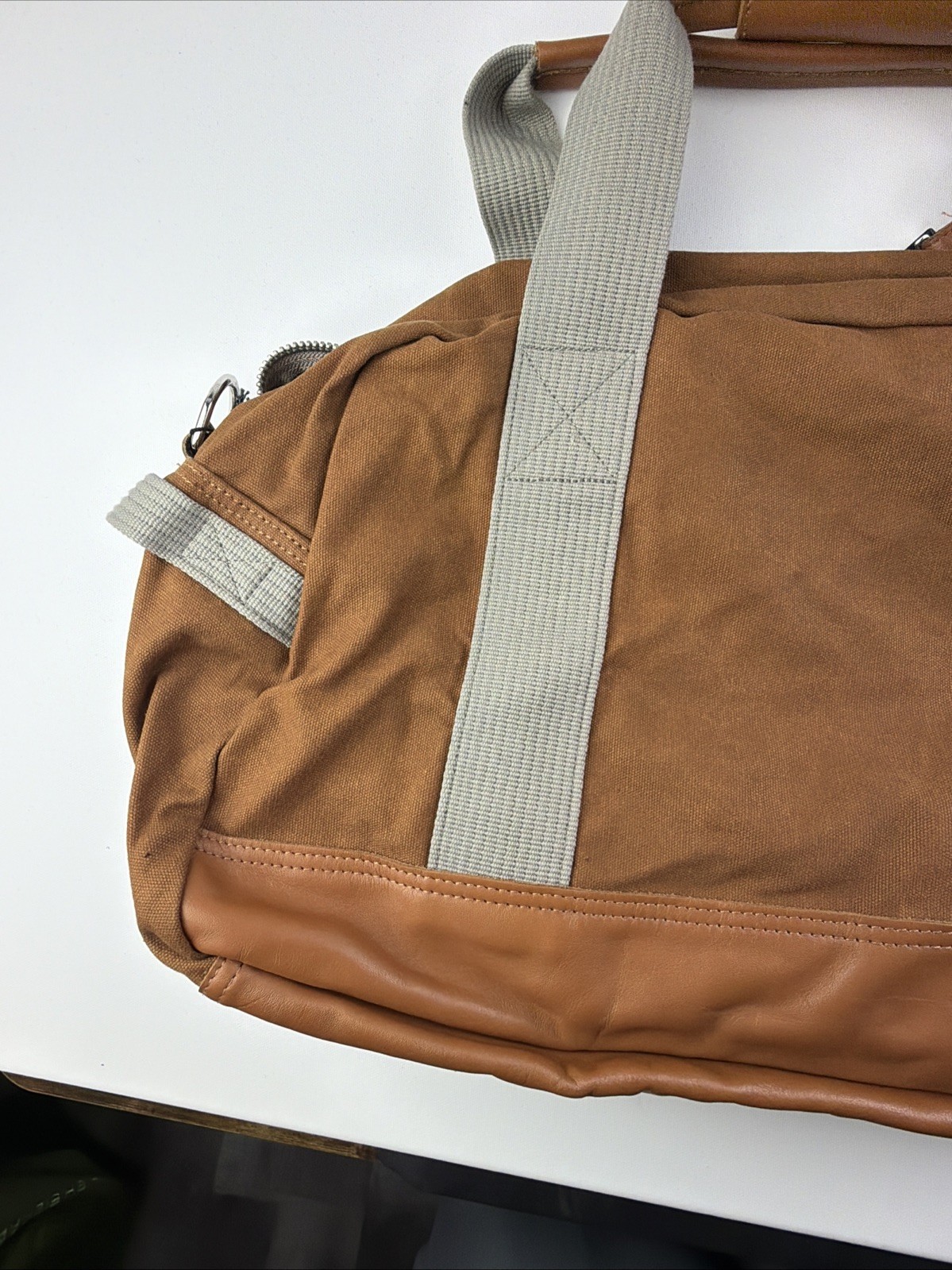 Vintage Kris Van Assche Canvas Leather Duffle / Bowling Bag Travel USA