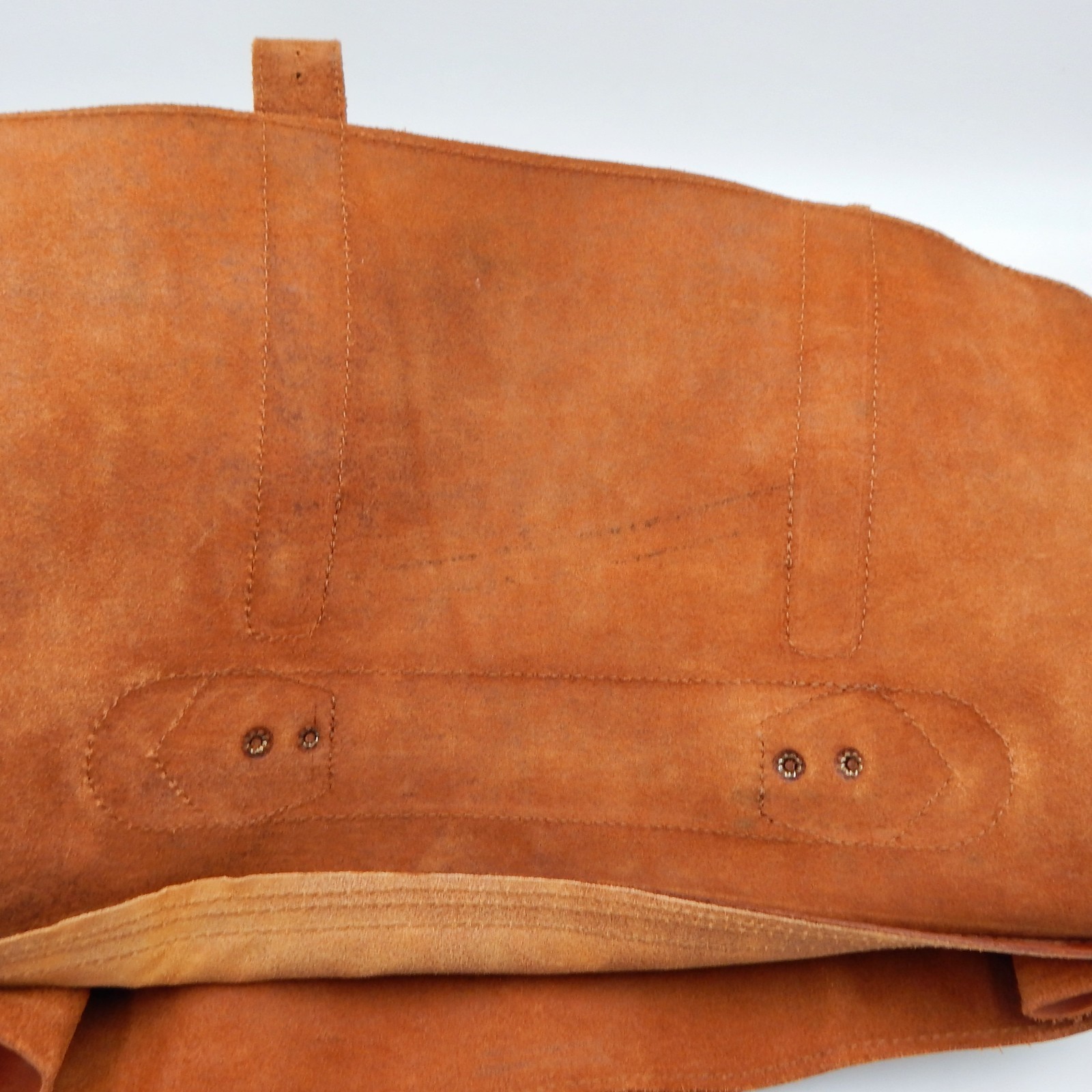 Leather Briefcase Messenger Bag Medium Brown Soft Sided Office Made In Greece