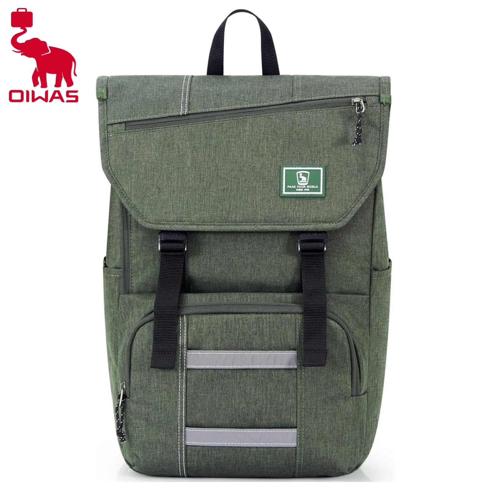 OIWAS Travel BackPack Men’s Business 15.6″Laptop Backpack School Sport Bag Green