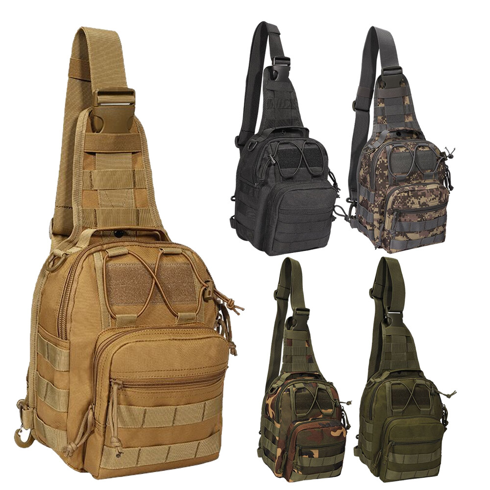 Men’s Sling Crossbody Bag Waterproof Chest Shoulder Backpack Bag Tactical Bag