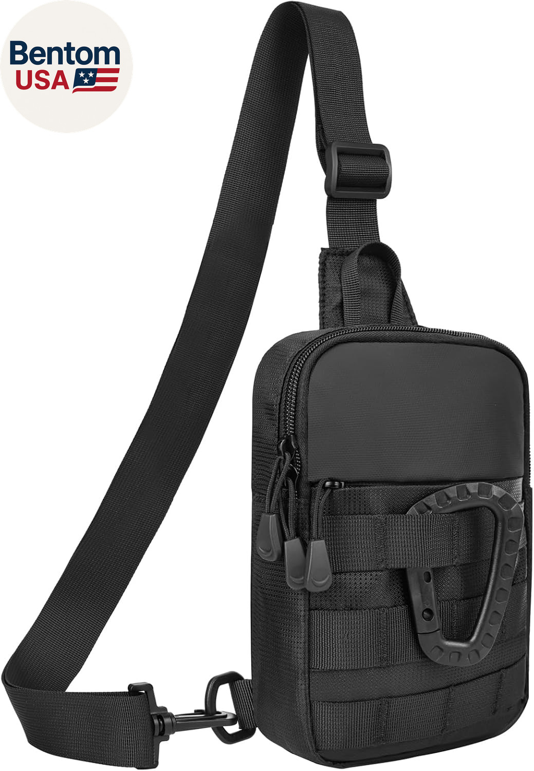 Small Sling Bag for Men, Tactical Inspired Waterproof Utility EDC Mini Crossbody