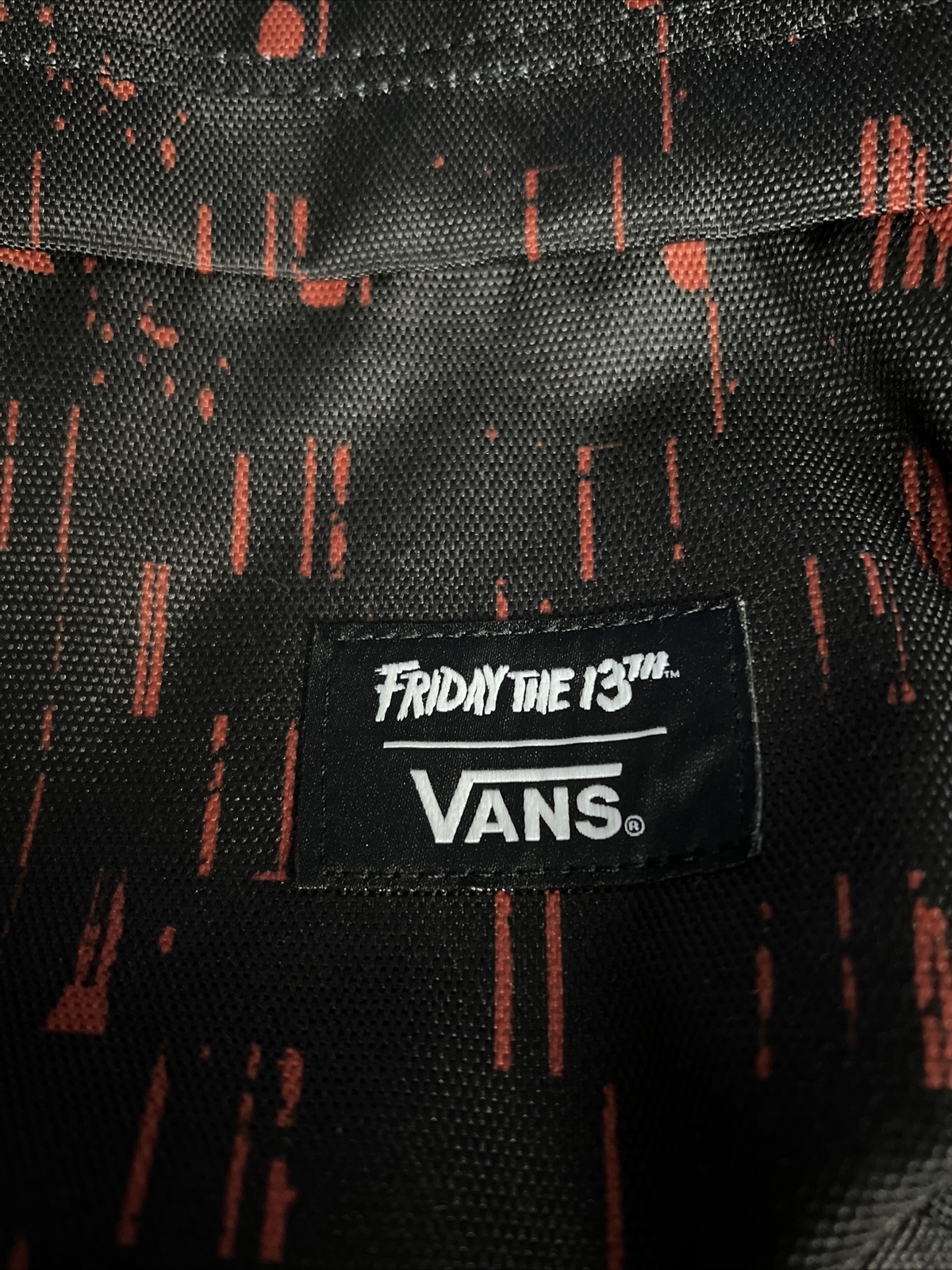 Vans X Friday The 13th Old Skool Printed Classic Horror Backpack DEADSTOCK! New!