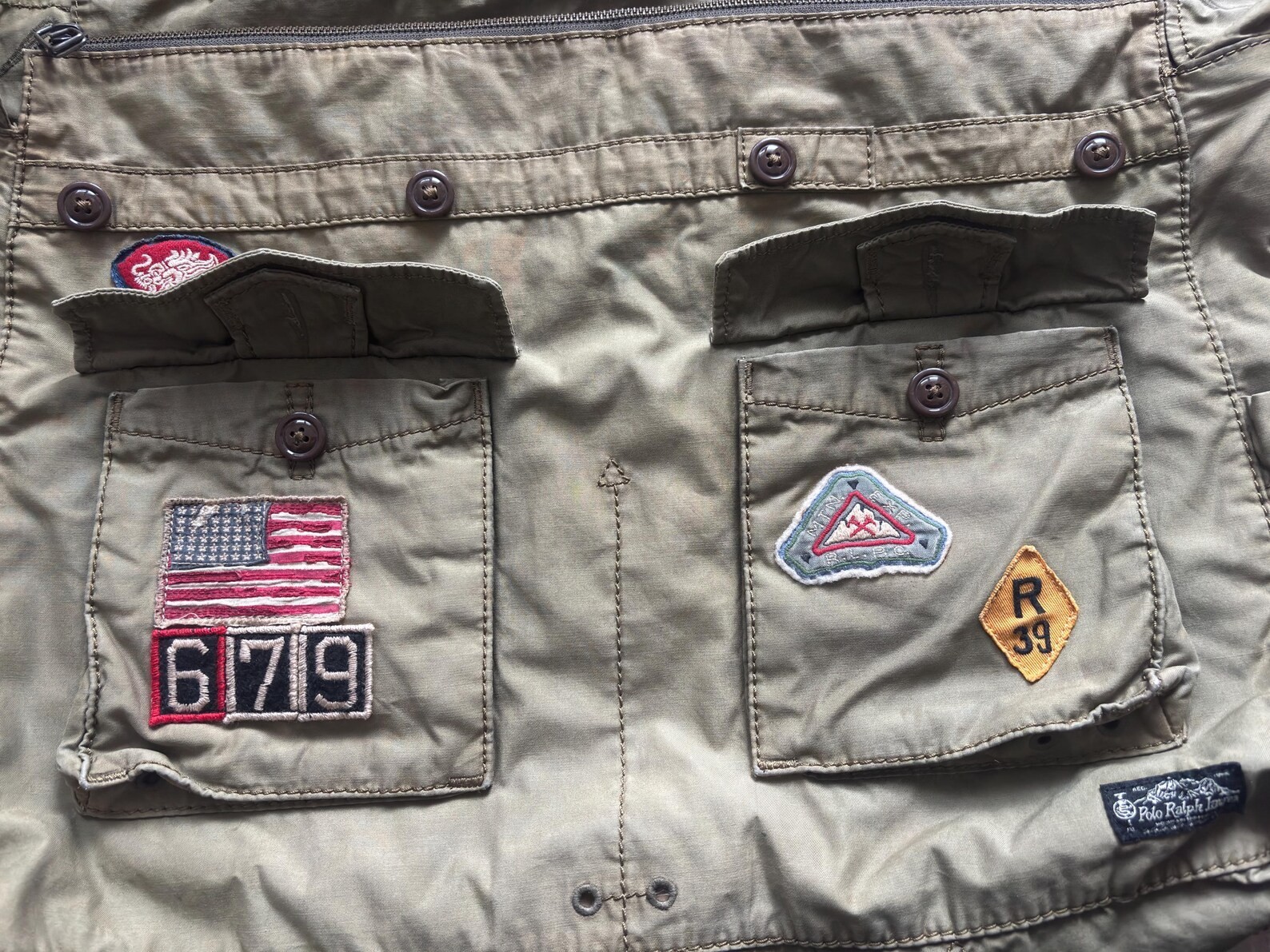 Polo Ralph Lauren Military Mountain Expedition RRL Multipocket Shoulder Bag