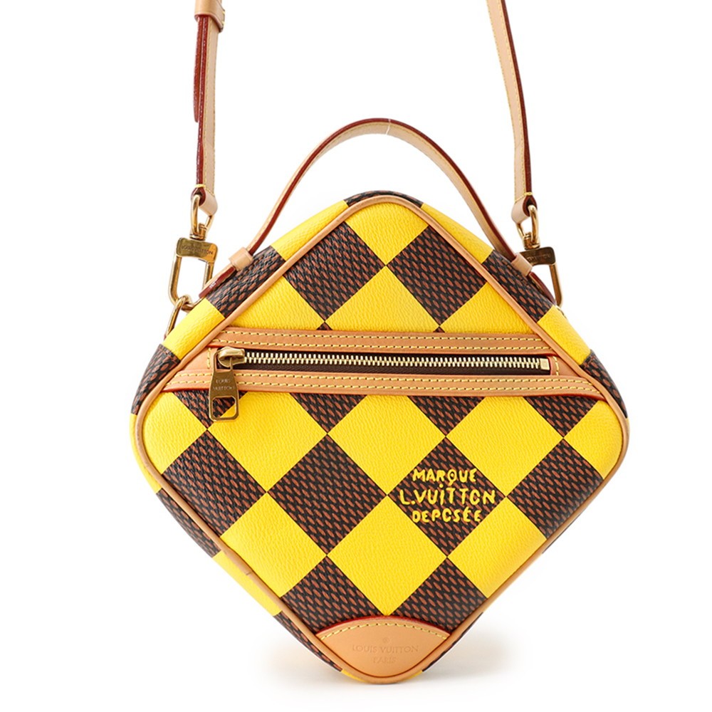 LOUIS VUITTON Chess Messenger Damier・Pop JauneMatt N40562