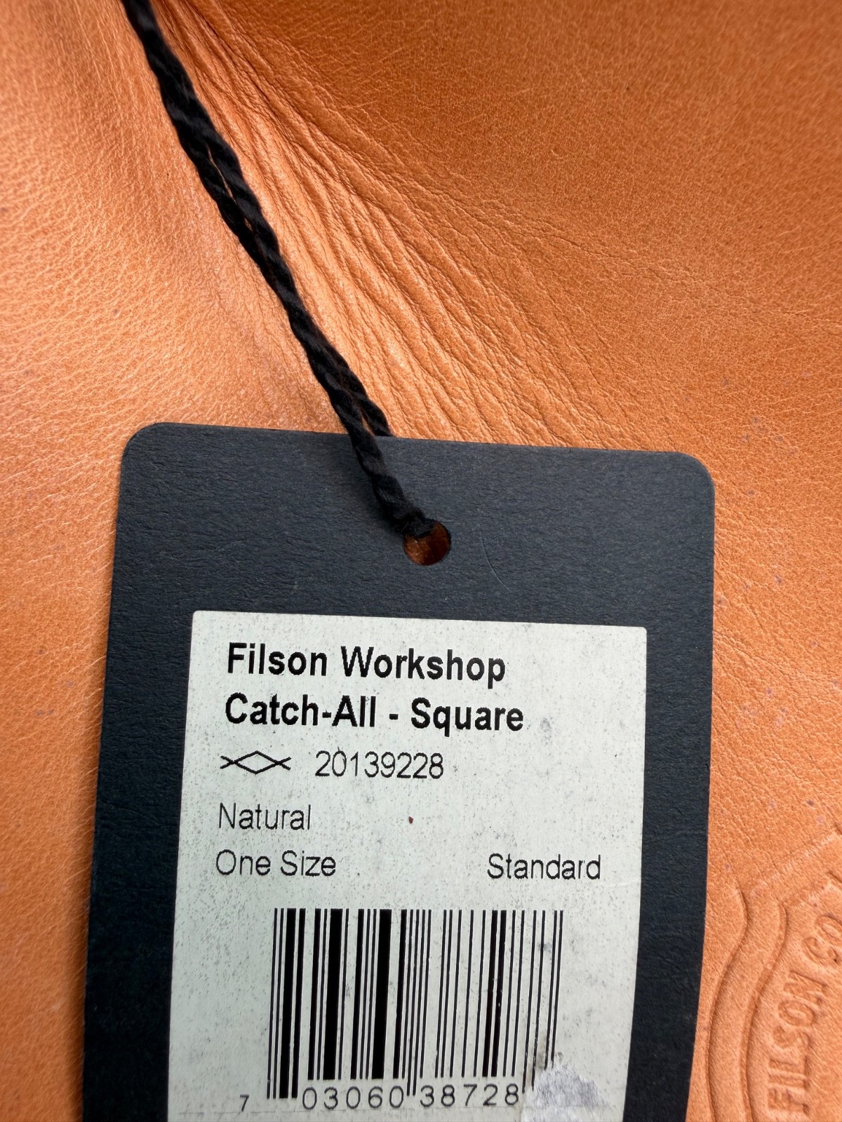 Filson Workshop Bridle Leather Valet Tray Tan Rare New with Tags Made in USA |
