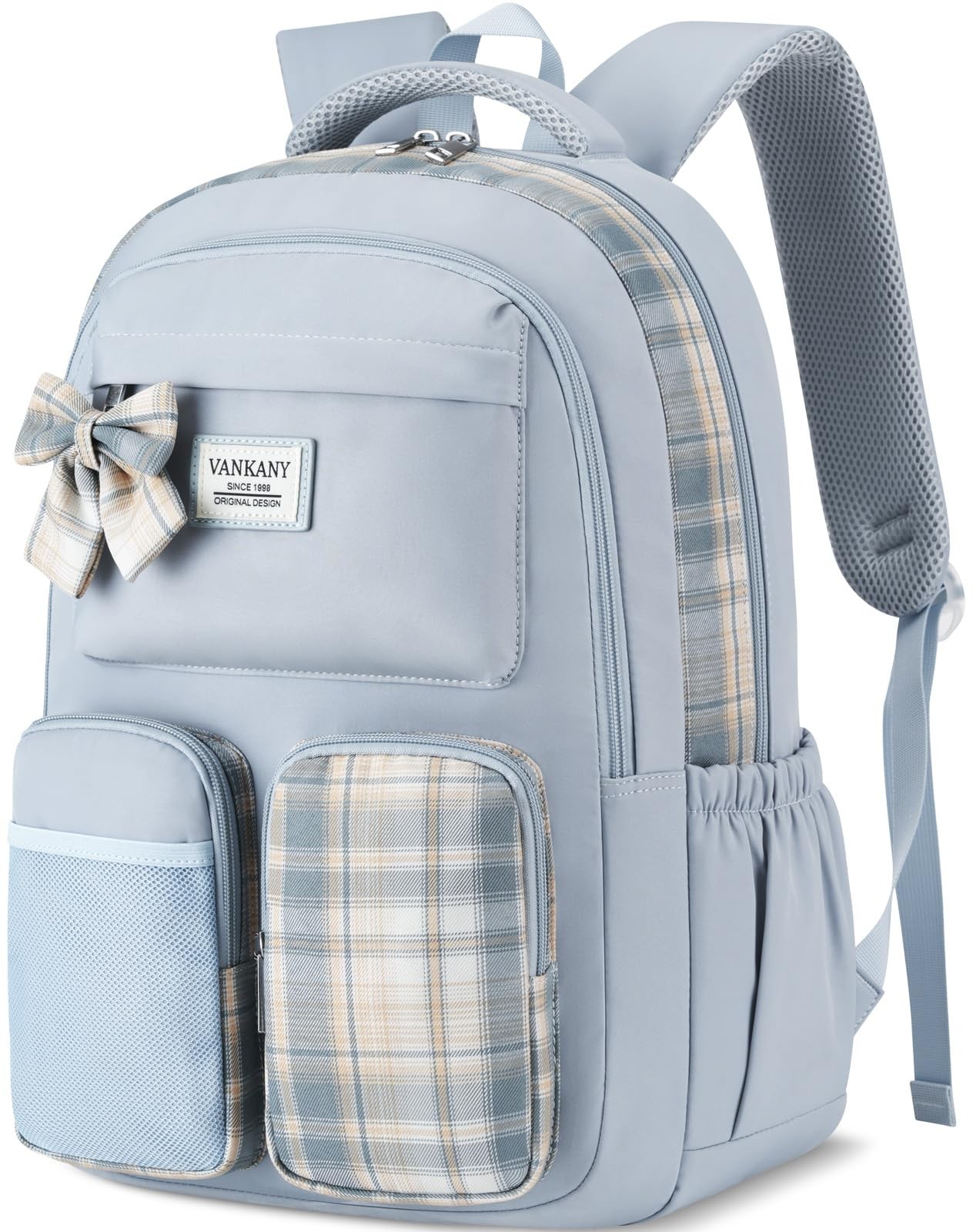 Blue Girls Women 15.6in Laptop Backpack College Teens Cute Kids Bookbags Bag