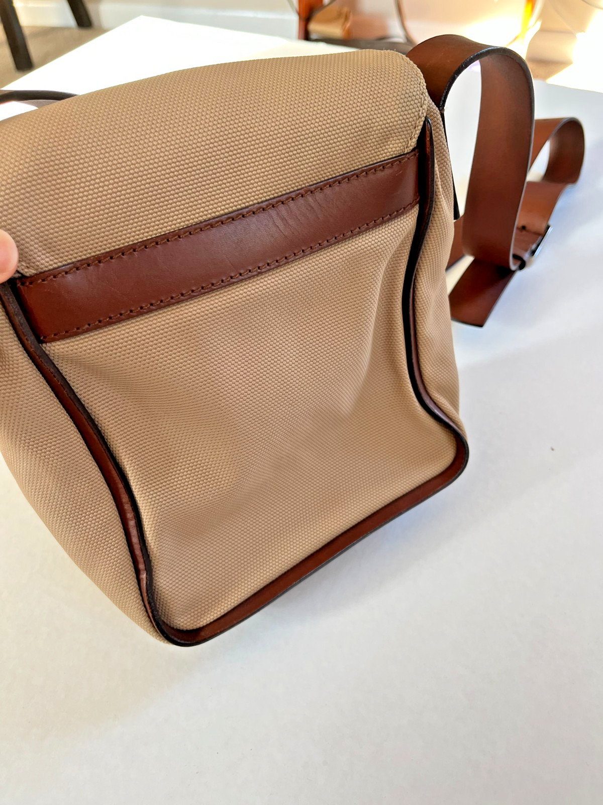 Bally Men’s Leather & Canvas Crossbody Messenger Bag