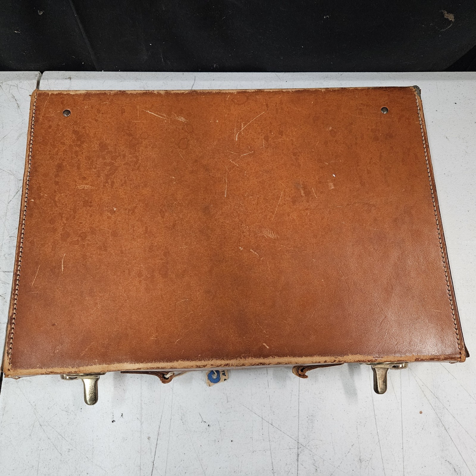Vintage Unknown High-End Leather Briefcase Washington
