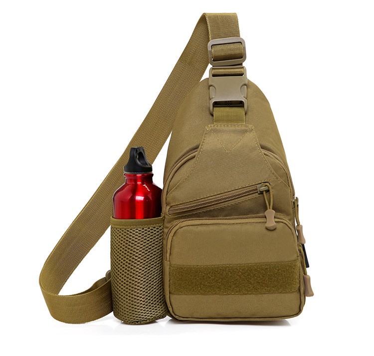 Men Backpack Molle Tactical Sling Chest Pack Shoulder Bag Outdoor Hiking Travel