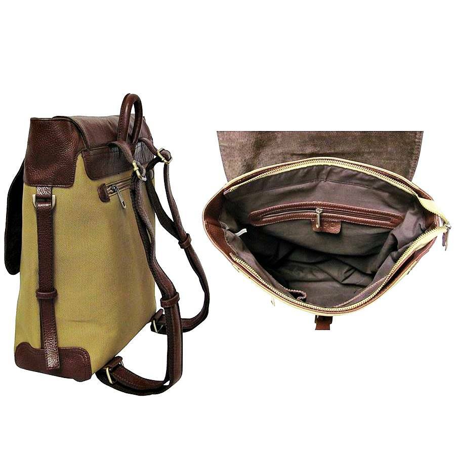 【NEW】AMERILEATHER BROWN TWO-TONE UNISEX BACKPACK (#1520-2) – CASUAL DAYPACKS