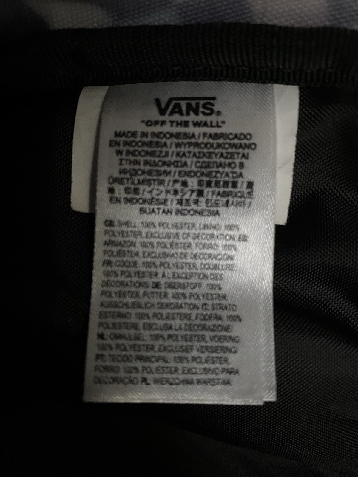 Vans Backpack – Multi Color Checkered – Vans Off The Wall