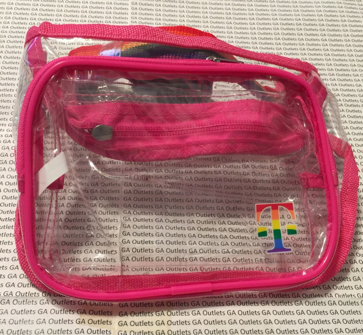 Tmobile Fanny Pack Waist Pouch Belt Bag Clear Pink Rainbow