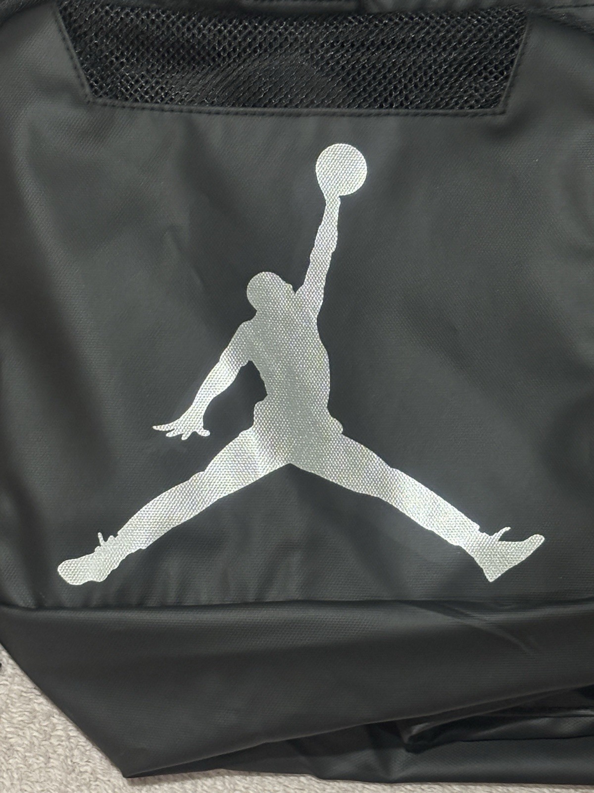 Nike Air Jordan Jumpman Pivot Duffle Bag Shoe Garage Black Grey Large 9A0083-023