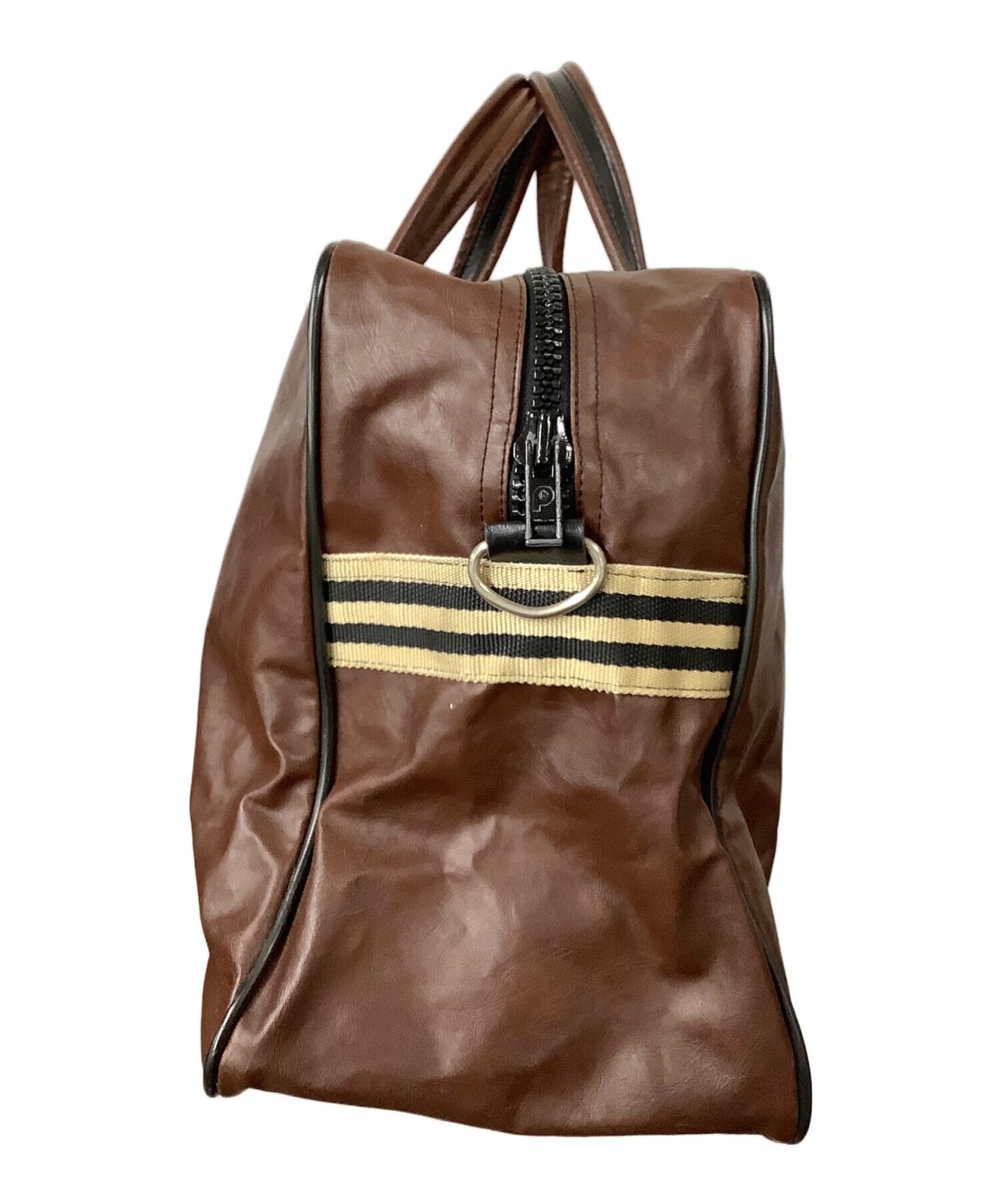 adidas Boston bag Brown Nylon Leather Men Handbag sports bag Vintage look