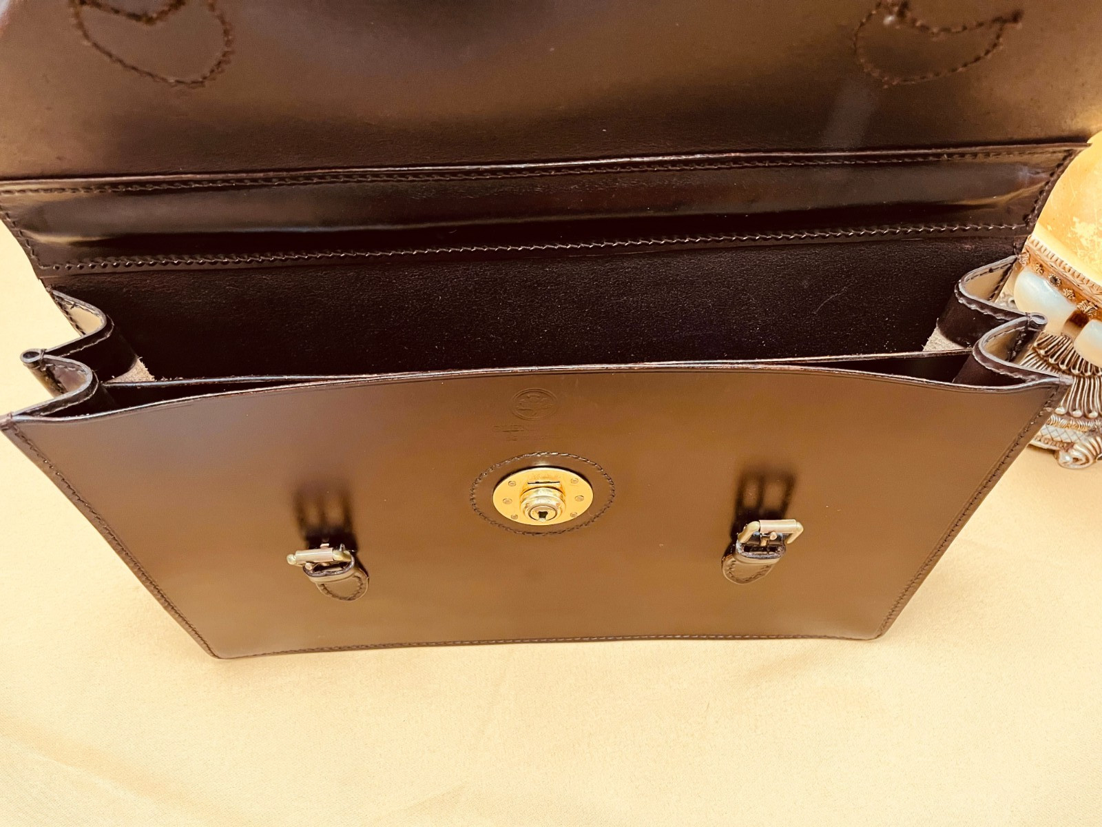 GLENROYAL Dark Brown Bridle Leather Briefcase / Portfolio / Satchel – SCOTLAND
