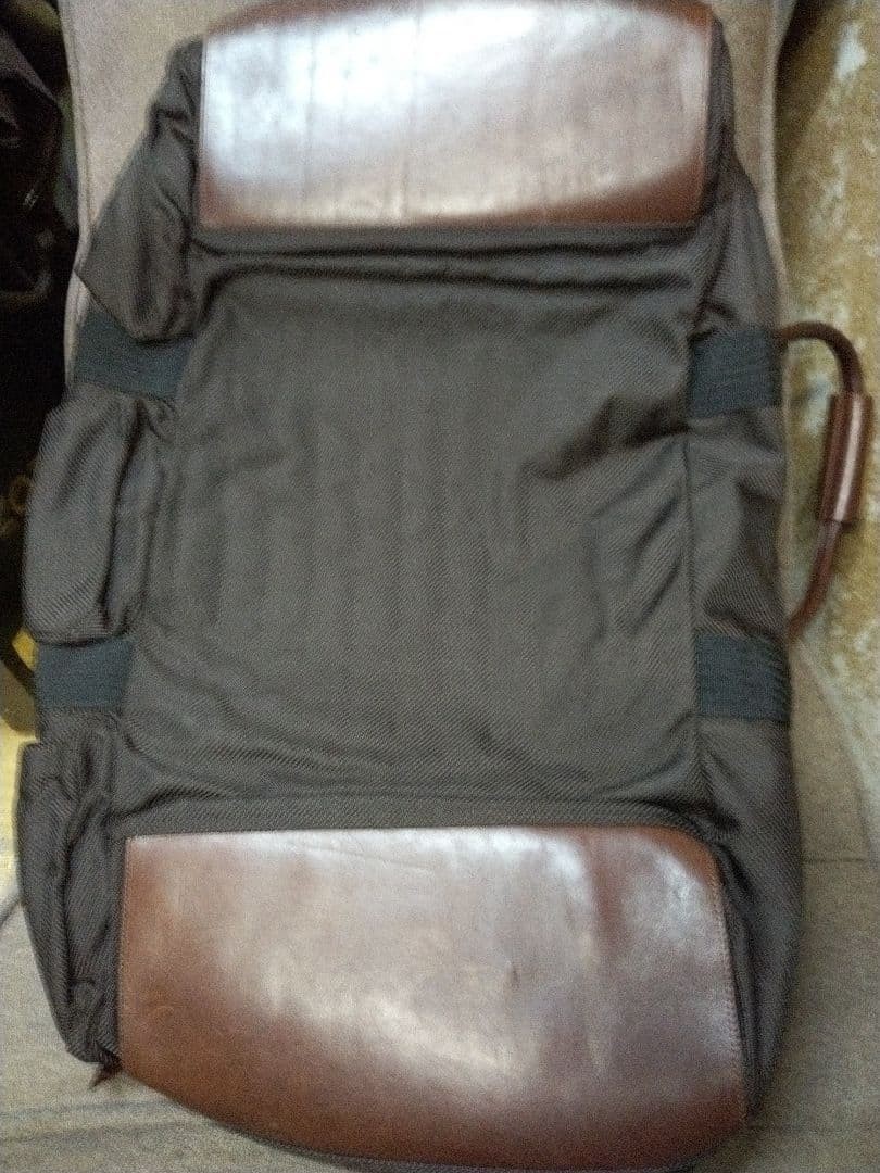 Filson Heritage Large Nylon Duffle Bag Brown Leather Trim Logo Rare From Japan