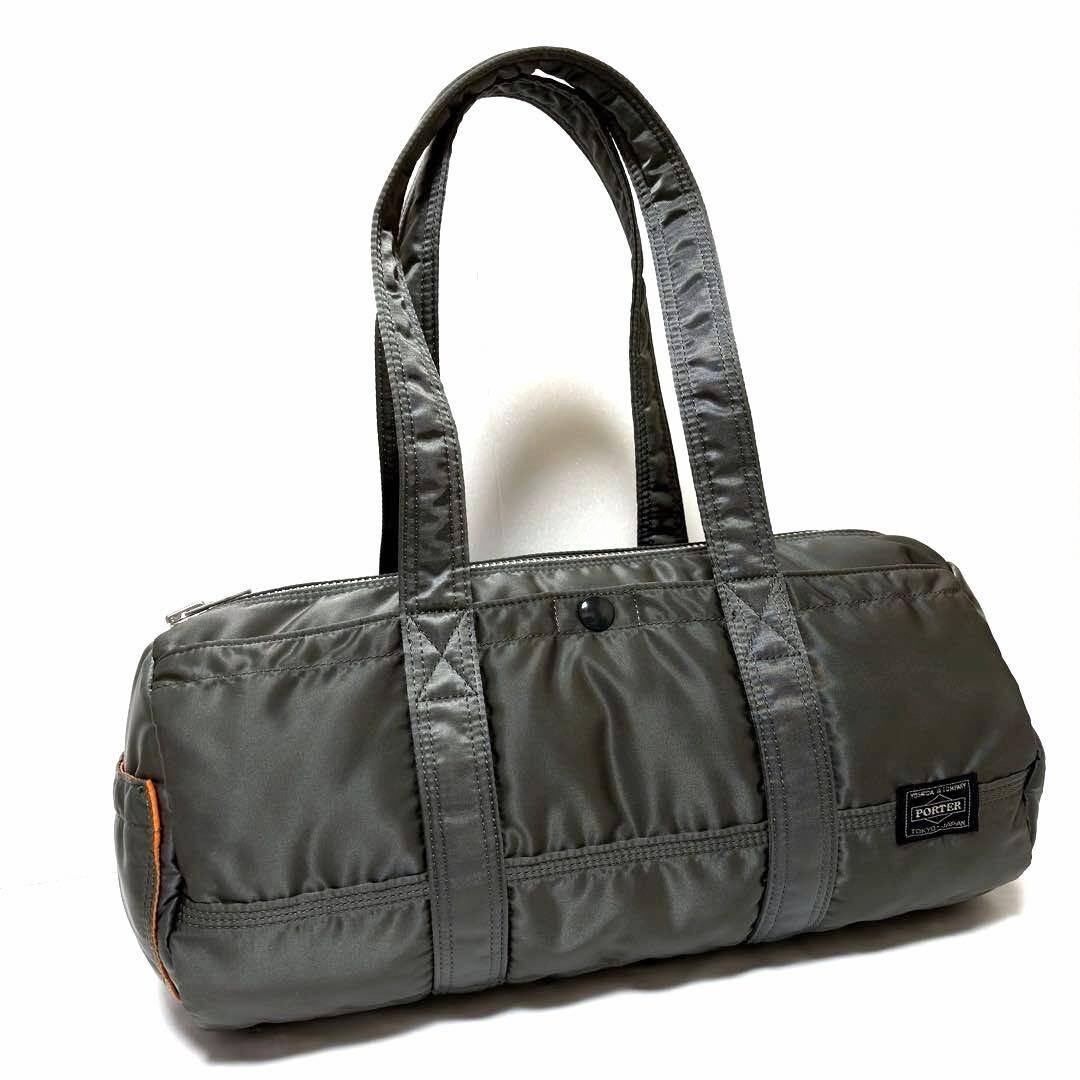 Porter Tanker Gray Mini Boston Duffel Bag L Yoshida Kaban Made in Japan