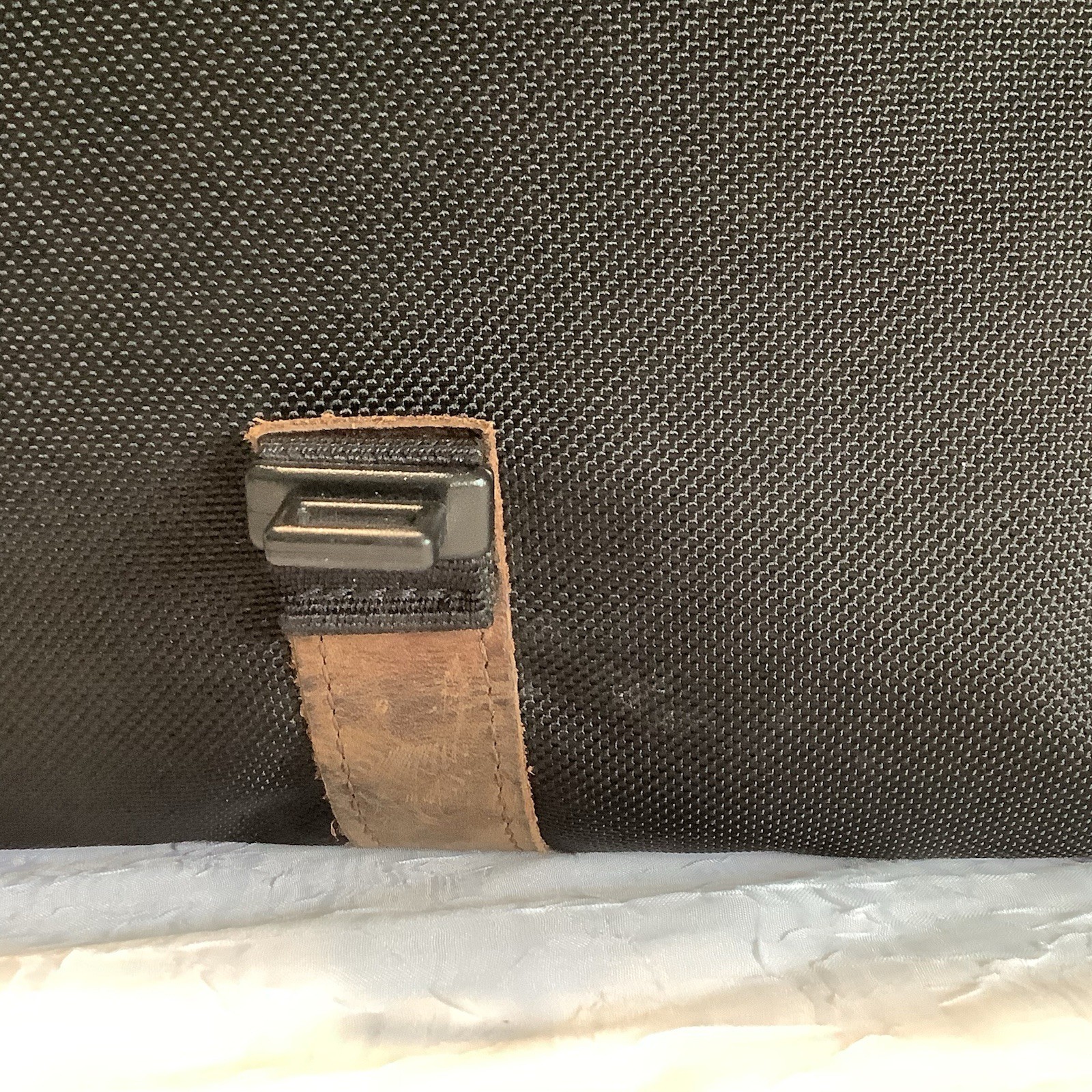 Waterfield Bolt Briefcase Black Premium Messenger Bag, Leather and Nylon