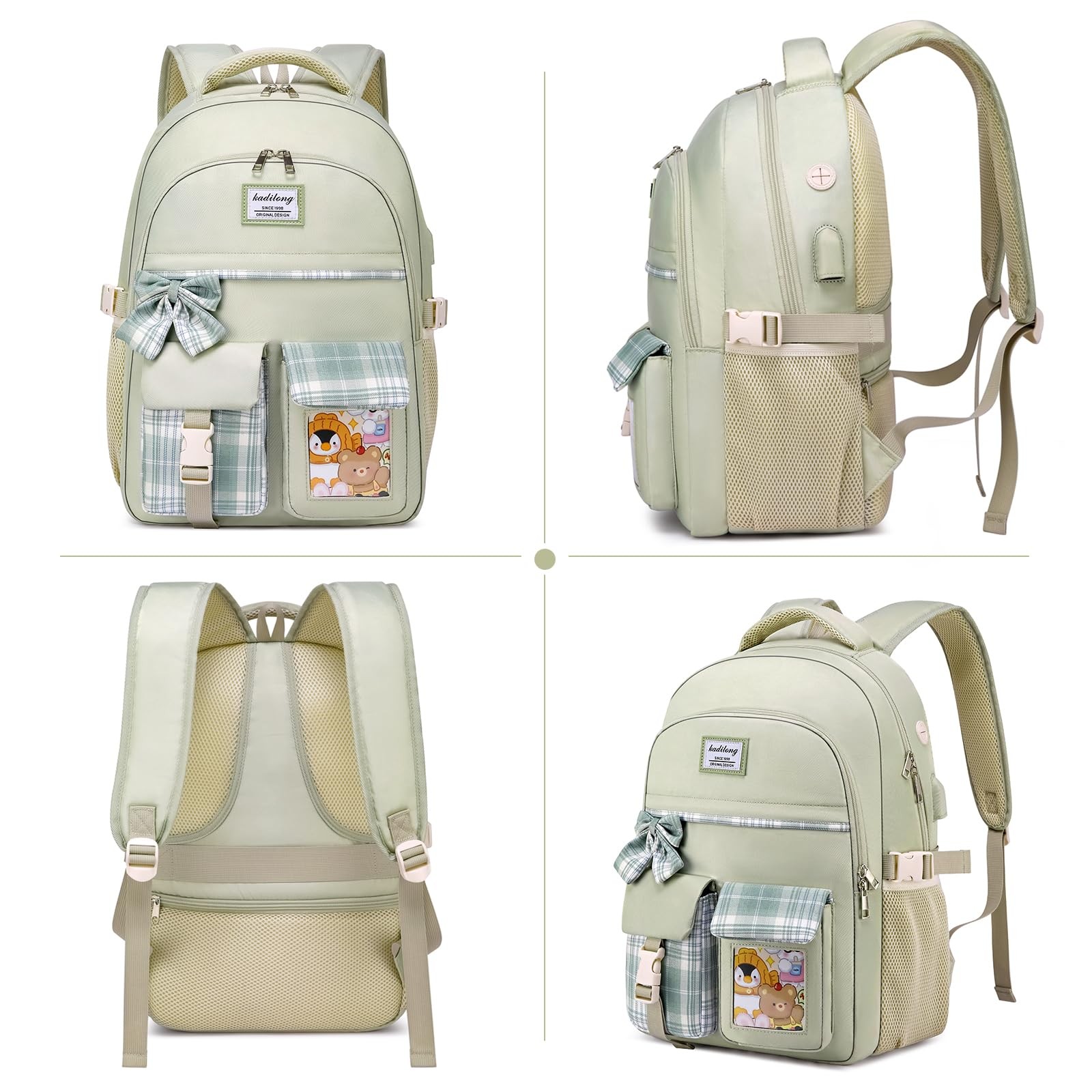 School Backpack Girl Kids Bookbag Middle High Laptop Women Mochila Ninas