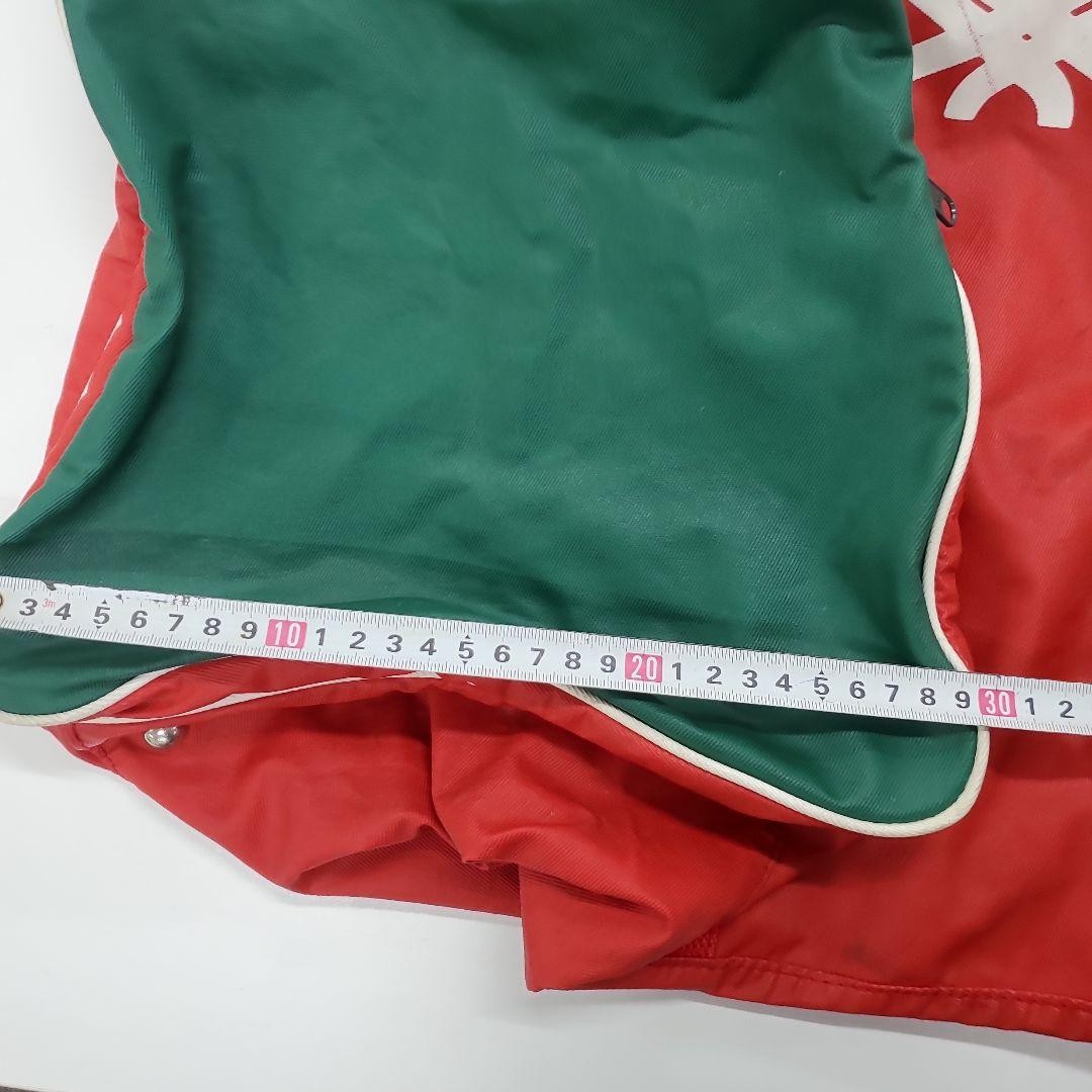 Benetton Iconic Logo Duffel Bag Tote Nylon 90s Vintage Red x Green