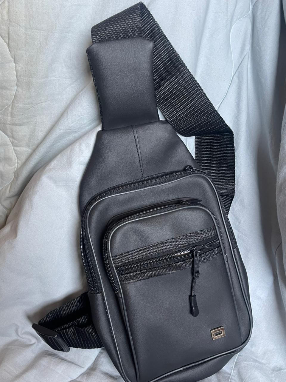 Crossbody Bag Small Sling Bag For Men Leather Bag Man Purse Slim Chest Backpack
