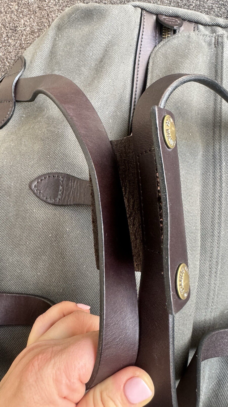 Filson Rugged Twill Small Duffle Bag Otter Green