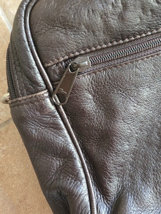 Vintage Wilsons Leather Brown Satchel Bag Carrying Case Toiletries Travel Work