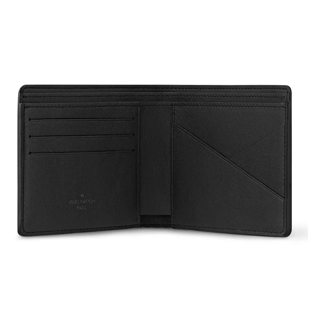 LOUIS VUITTON Multiple Wallet Couple’s Style Black 4.5×0.6×3.5 in