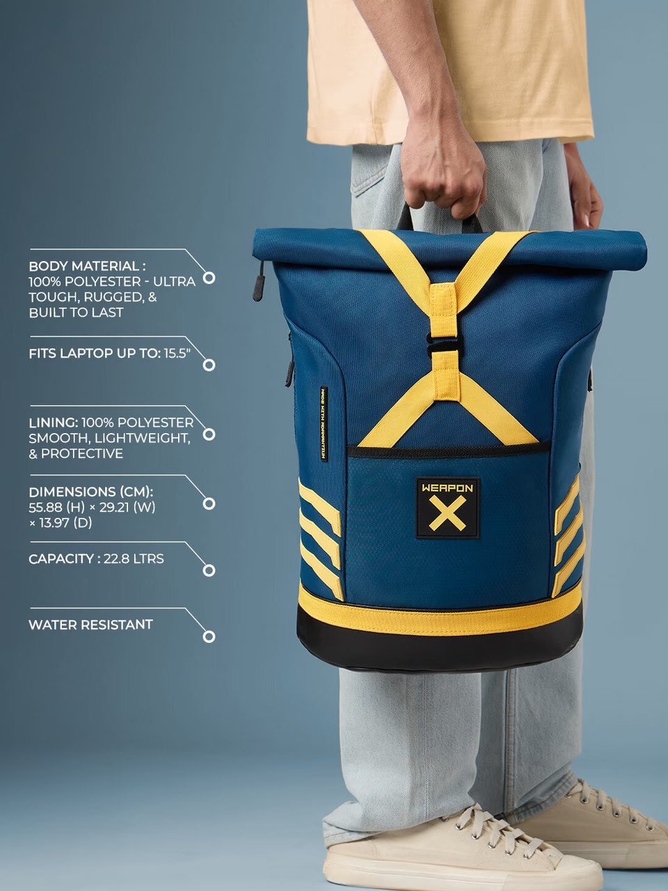Marvel Wolverine Weapon X Premium Backpack Utility Gear Laptop Fit Travel Bag
