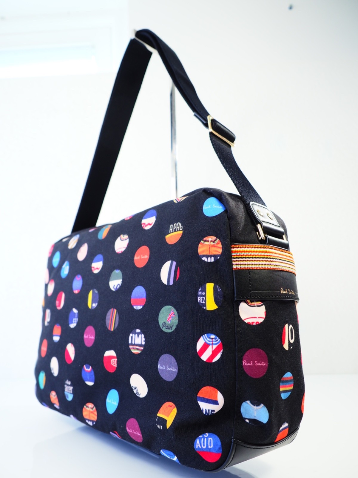 Paul Smith Bag Messenger Crossbody Laptop Colourful Bike Cycling Jersey Dots New