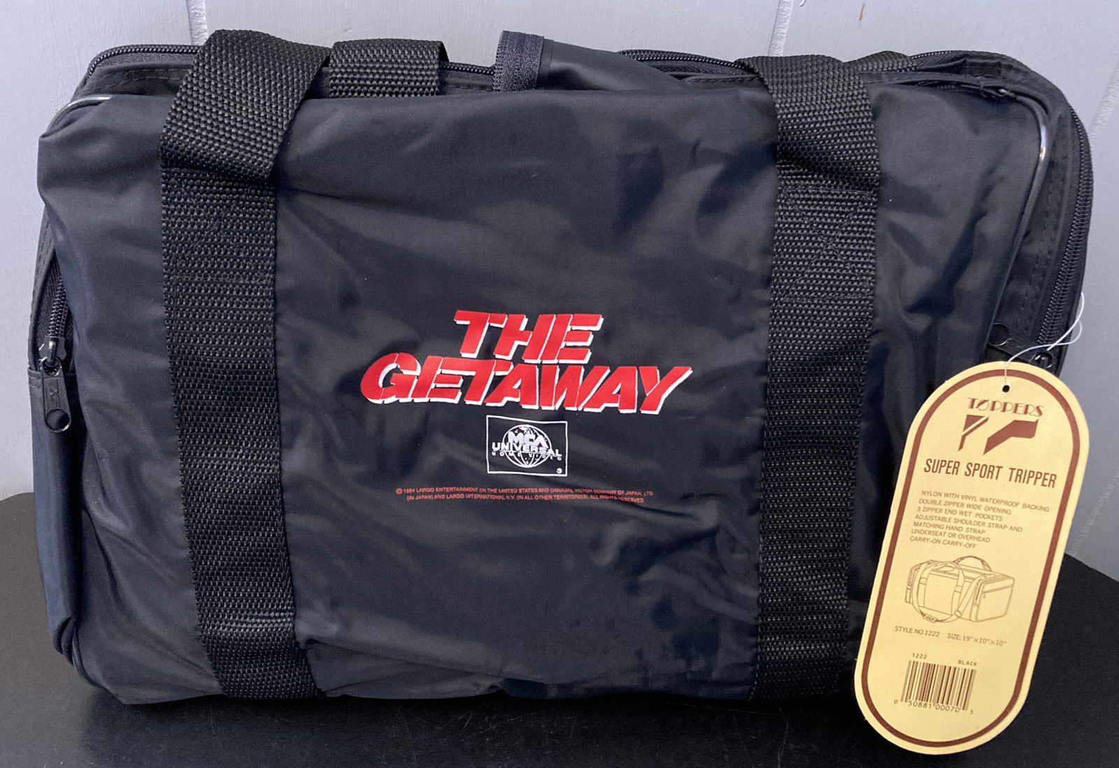 Vintage 1994 The Getaway Movie Promo Gym Duffle Bag MCA Universal Home Video NEW