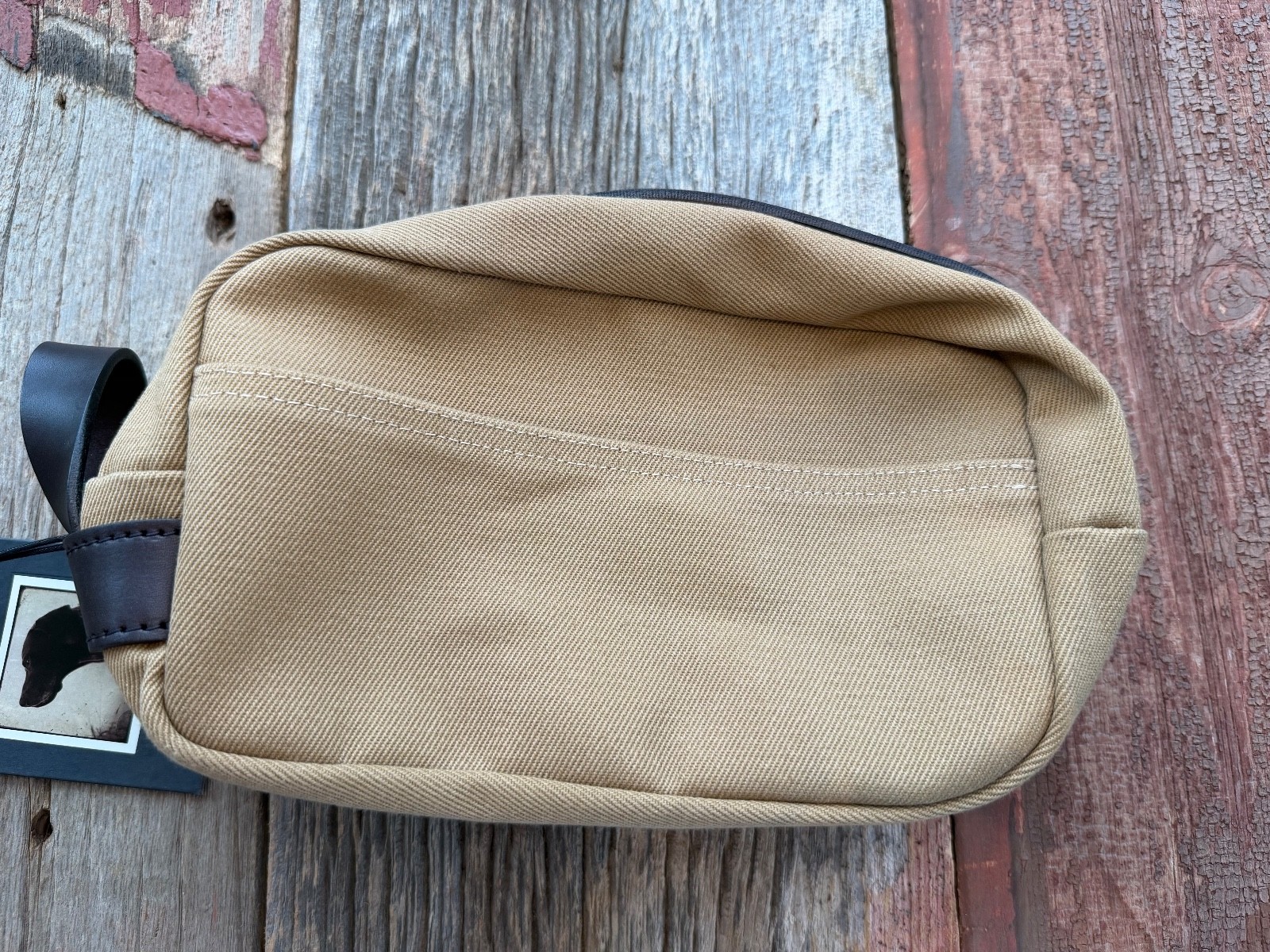 FILSON RUGGED NWT TWILL TRAVEL DOPP KIT # 11070218 Tan MADE IN USA Non Logo