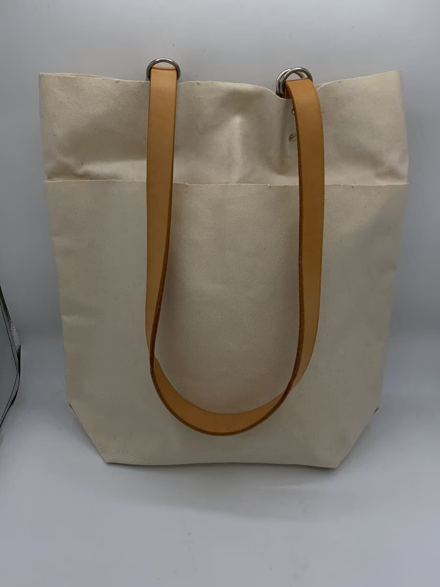 TEMBEA 2-way Corduroy Tote Bag, Beige (Solid Color)